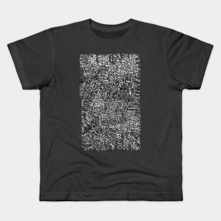 Maze Walls Pattern Kids T-Shirt